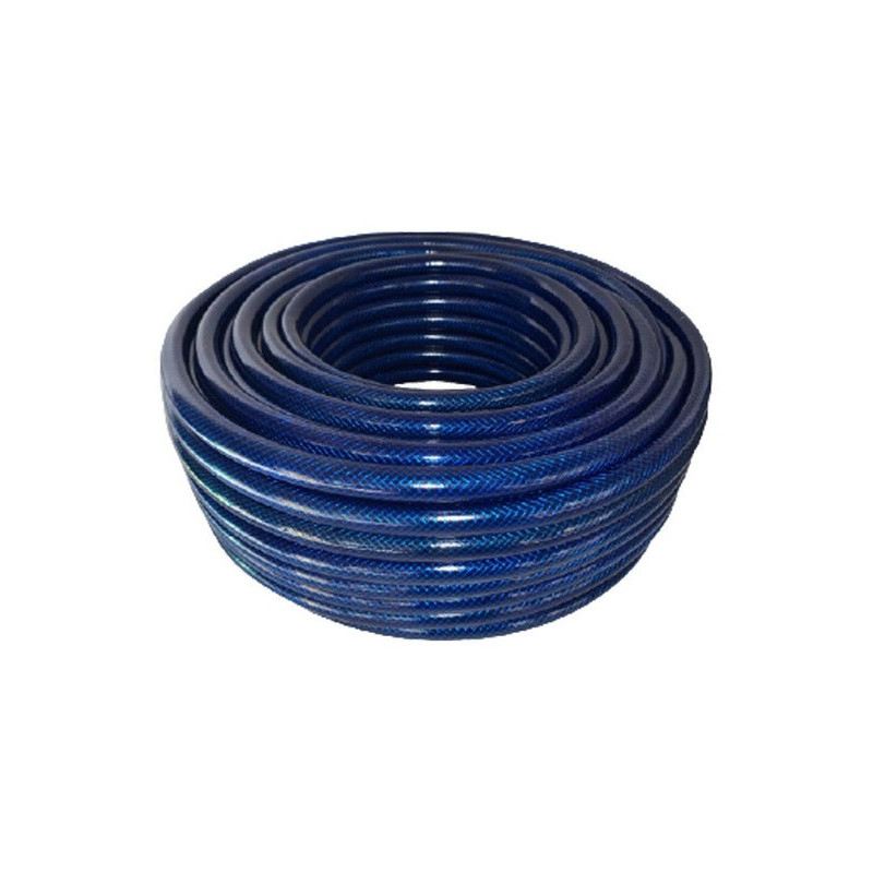 MANGUERA PARA RIEGO TRENZADA AZUL DE 25mm X 50m,hidrofil,accesorios,mantenimiento,piletas,piscinas,jardin,hogar