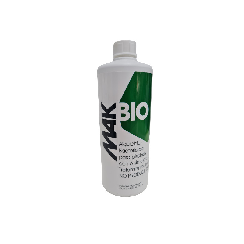 Mak Bio X 1 L Alguicida Bactericida De Mantenimiento Mensual