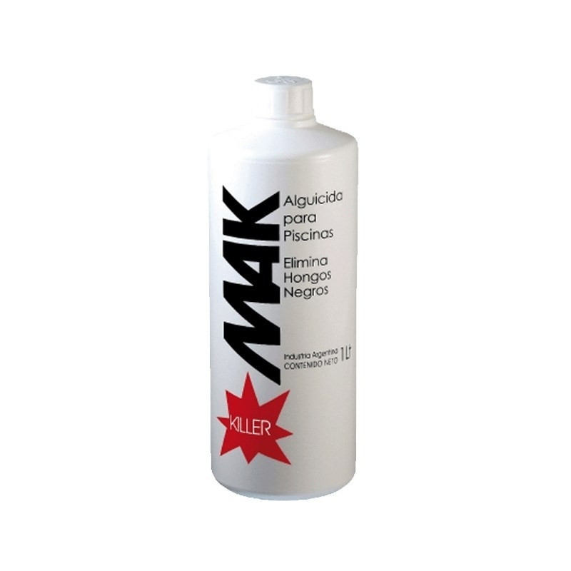 Mak Killer Alguicida Funguicida X 1 Lt Elimina Hongos Negros-hidrofil-tienda-limpieza-mantenimiento-piletas-piscinas