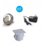 Kit Luces P/ Pileta, 1 Power Led 6w blanca + fuente